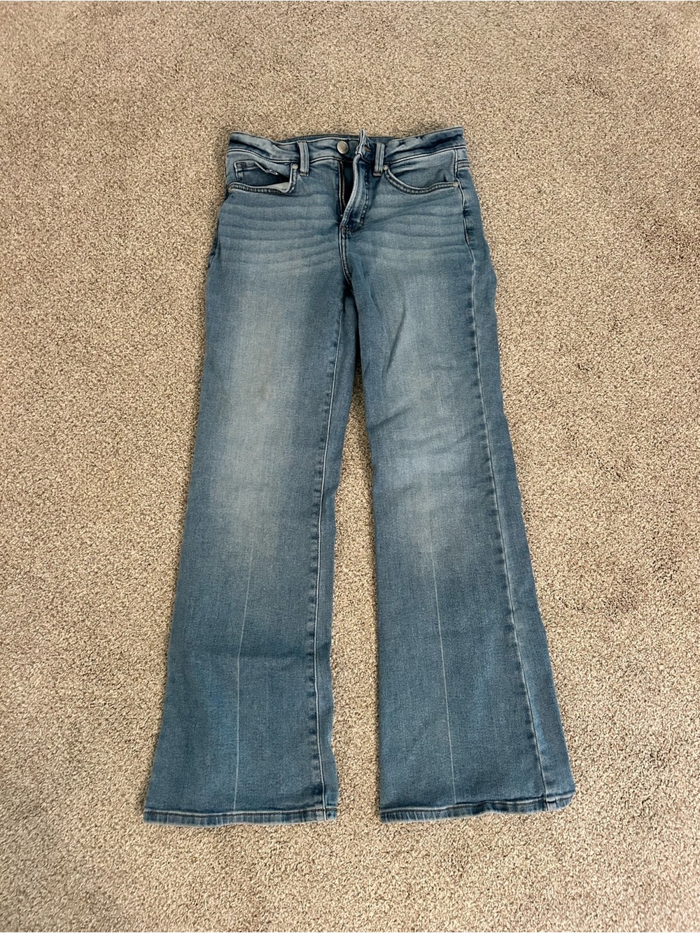 LC Lauren Conrad Faded Light Blue Wide-Leg Jeans